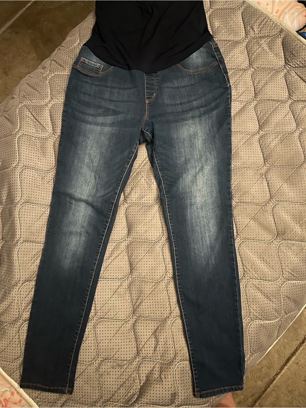 Women's Dark Blue Stretch Jeggings - Slim Fit
